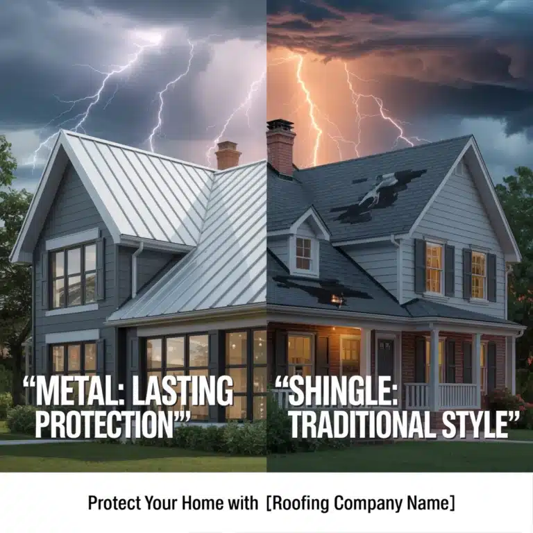 Metal Roof And Shingle Roof - Protect Your Home With Best Roofing Now