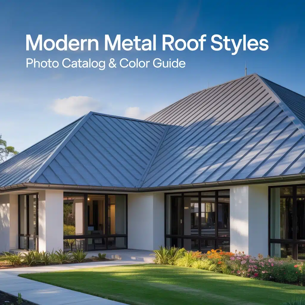 Modern Metal Roof Styles: Photo Catalog & Color Guide 421 Modern Metal Roof Styles