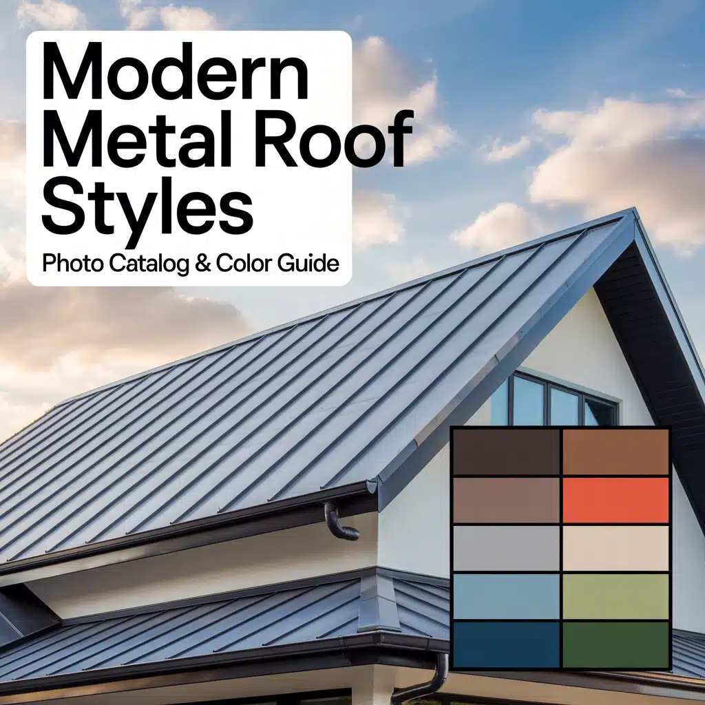 Modern Metal Roof Styles: Photo Catalog & Color Guide 356 Modern Metal Roof Styles