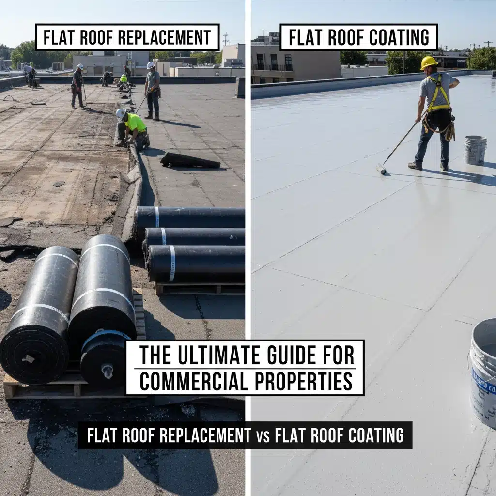Flat Roof Replacement vs Flat Roof Coating: The Ultimate Guide for Commercial Properties 63 Flat Roof Replacement Vs Flat Roof Coating