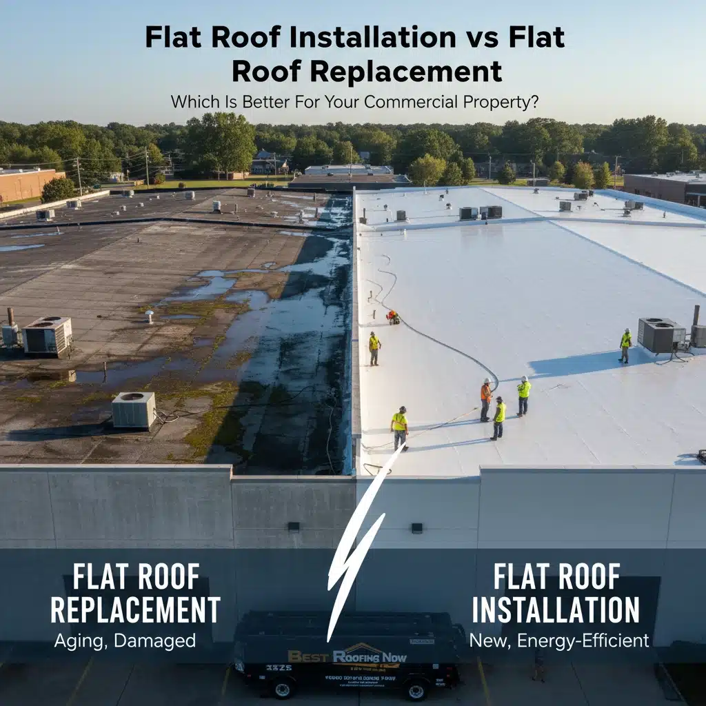 Flat Roof Replacement Vs Repairs