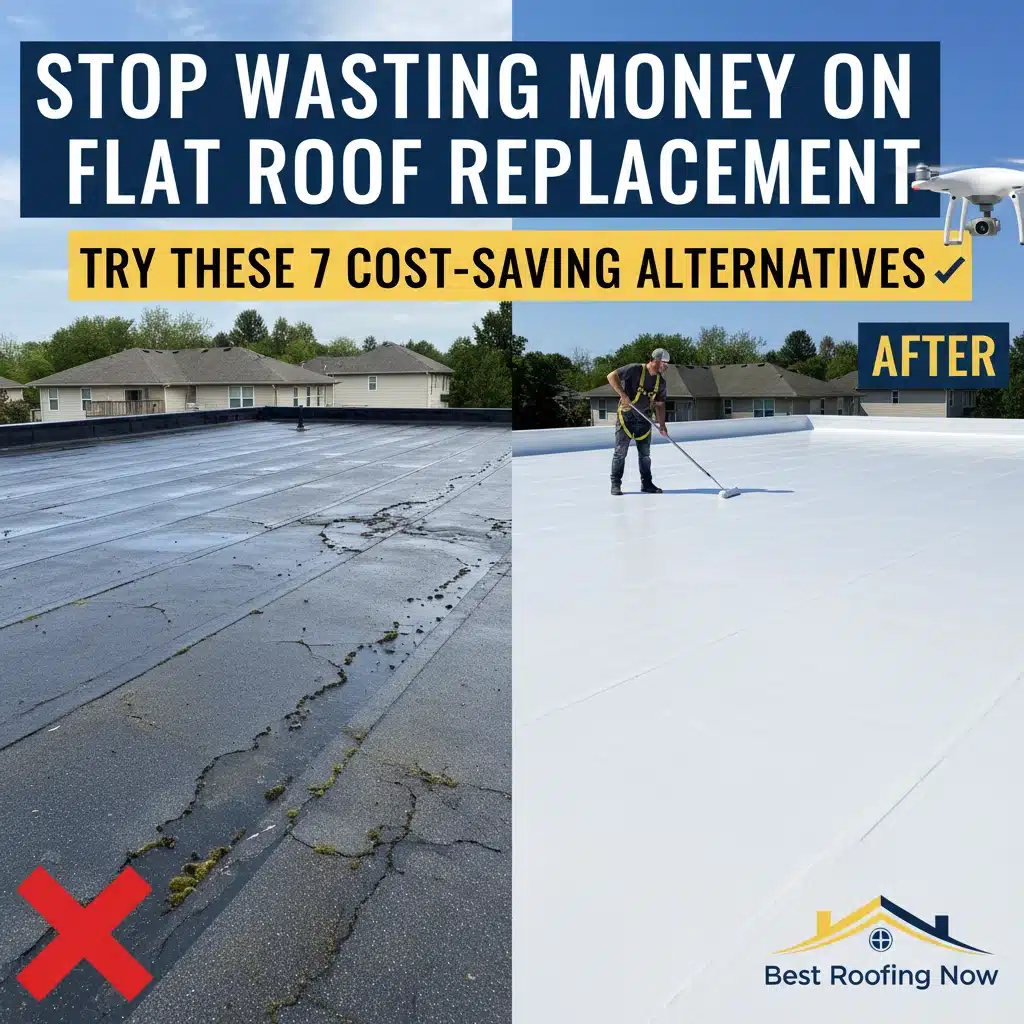 Stop Wasting Money on Flat Roof Replacement: Try These 7 Cost-Saving Alternatives Stop Wasting Money on Flat Roof Replacement: Try These 7 Cost-Saving Alternatives