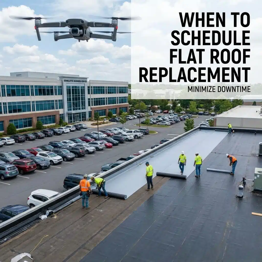 When to Schedule Flat Roof Replacement to Minimize Business Downtime When to Schedule Flat Roof Replacement to Minimize Business Downtime