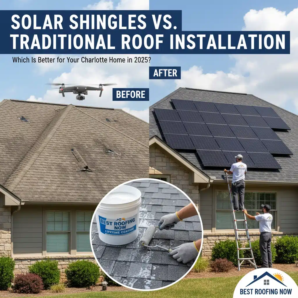 Solar Shingles vs Traditional Roof Installation: Which Is Better for Your Charlotte Home in 2025? Solar Shingles vs Traditional Roof Installation: Which Is Better for Your Charlotte Home in 2025?
