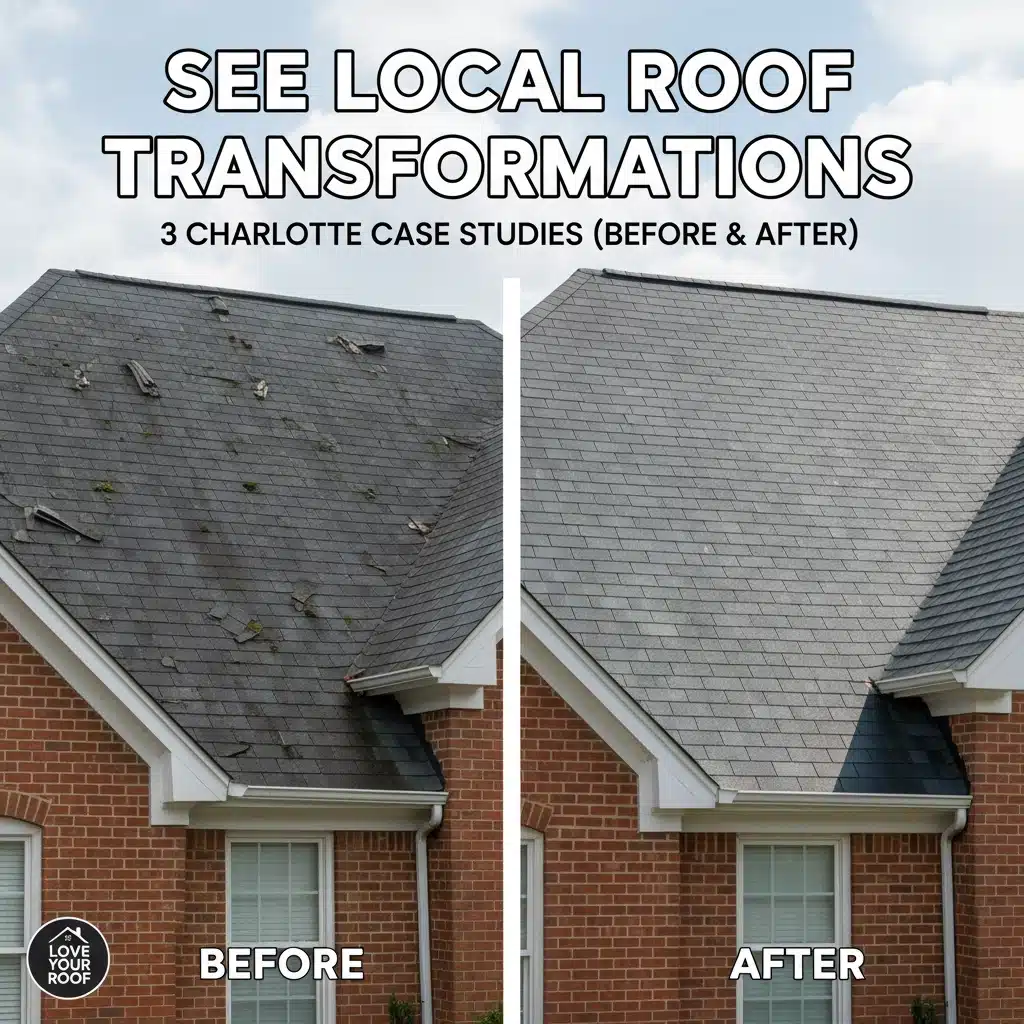 See Local Roof Transformations: 3 Charlotte Case Studies (Before After) See Local Roof Transformations: 3 Charlotte Case Studies (Before After)