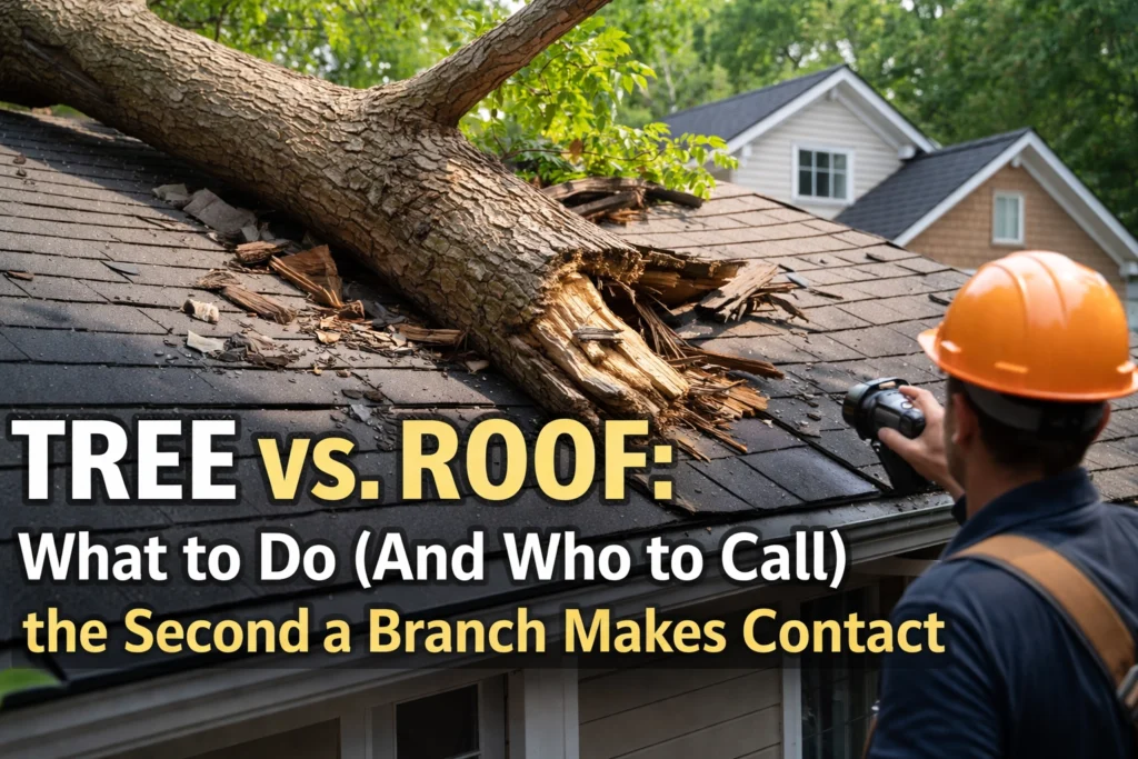 Tree vs. Roof: What to Do (And Who to Call) the Second a Branch Makes Contact 272 Wpqatjo6H7U By Best Roofing Now In North Carolina