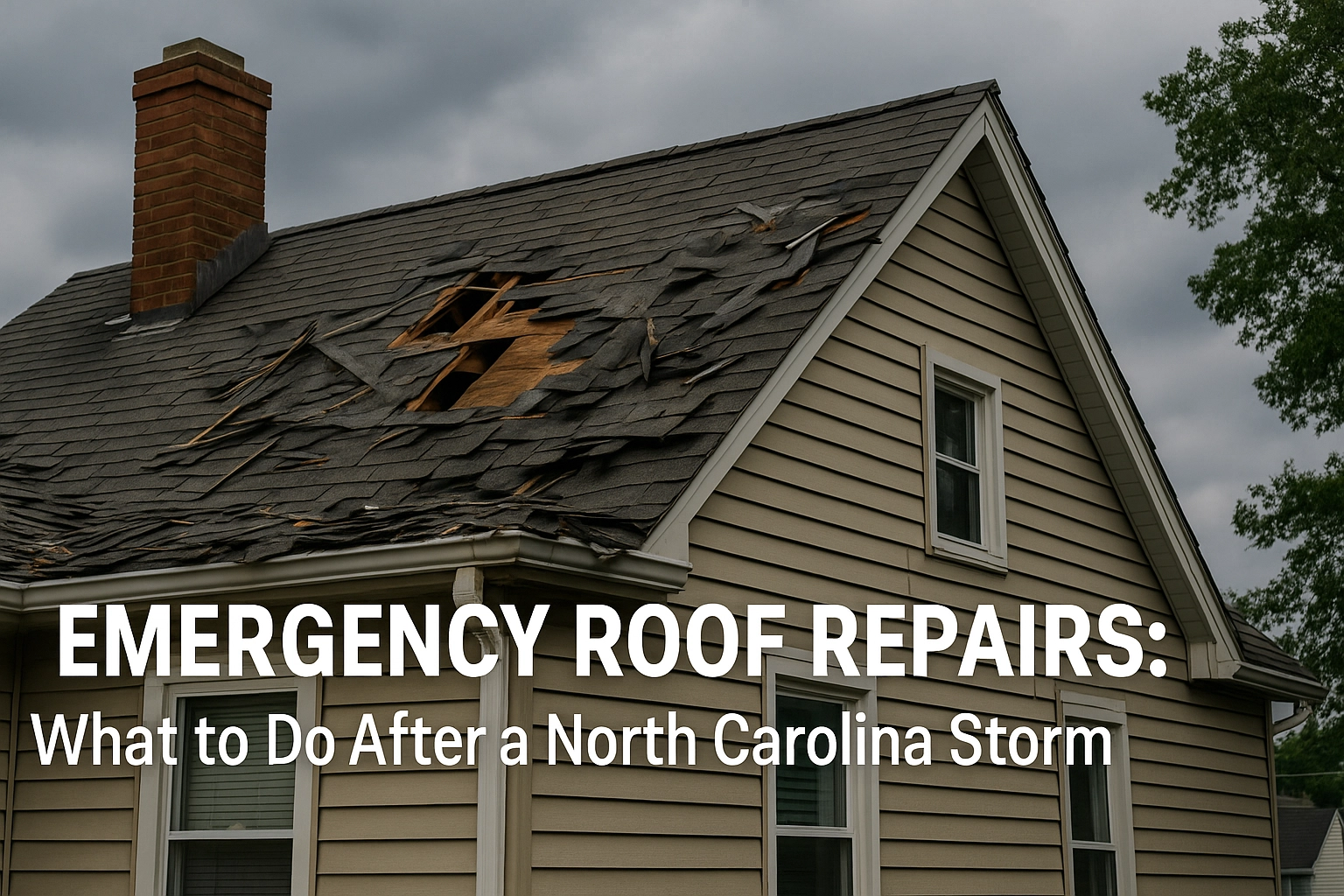 Emergency Roof Repairs: What to Do After a North Carolina Storm Emergency Roof Repairs: What to Do After a North Carolina Storm