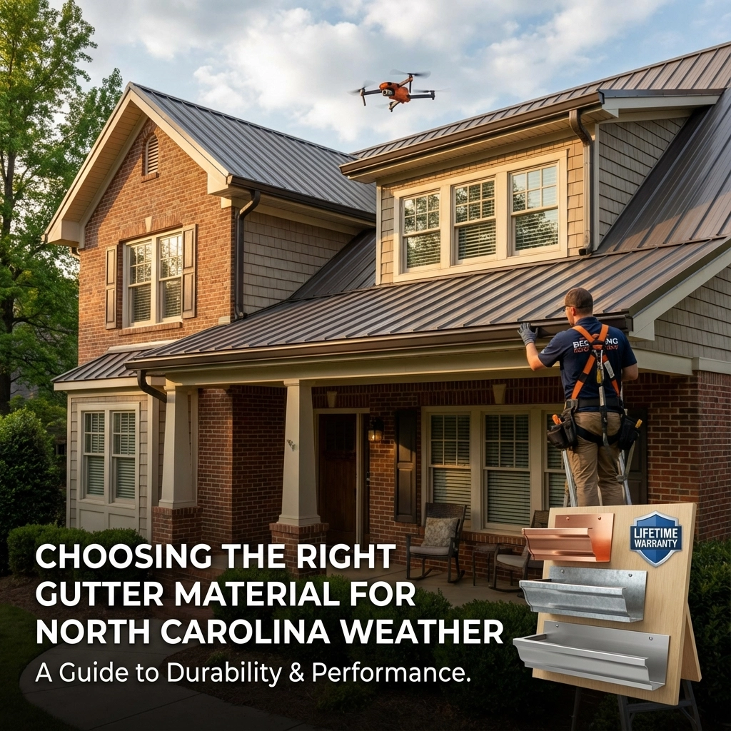 Choosing the Right Gutter Material for North Carolina Weather Choosing the Right Gutter Material for North Carolina Weather