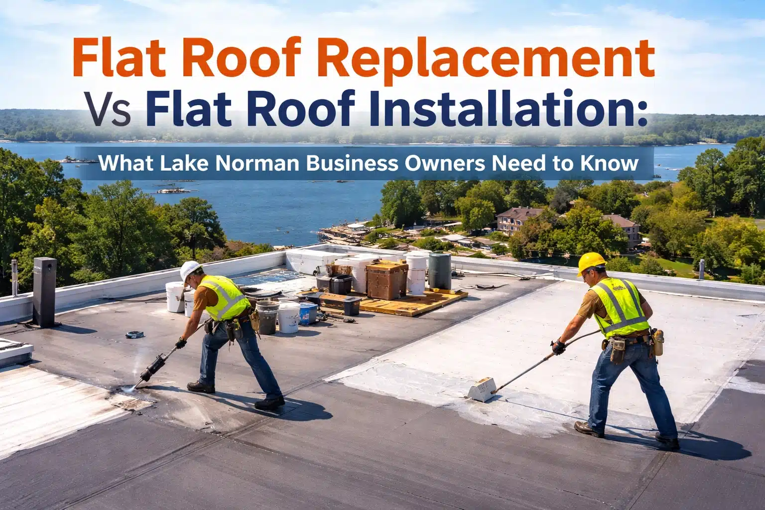 Flat Roof Replacement Vs Flat Roof Installation: What Lake Norman Business Owners Need to Know Flat Roof Replacement Vs Flat Roof Installation: What Lake Norman Business Owners Need to Know