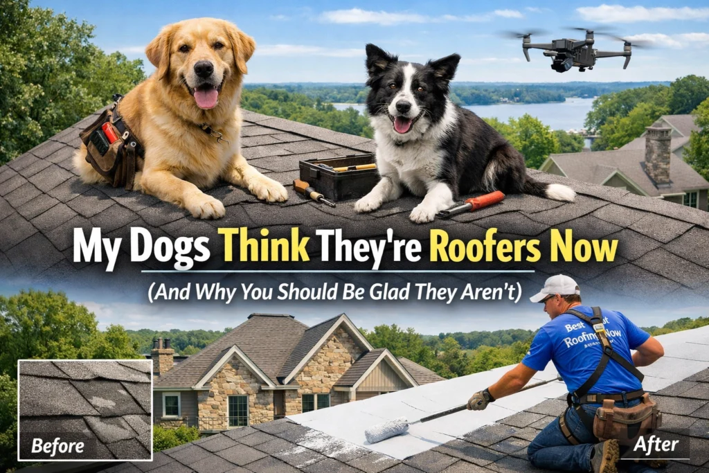My Dogs Think They're Roofers Now (And Why You Should Be Glad They Aren't) 1 Nbkuchg7Vw By Best Roofing Now In North Carolina