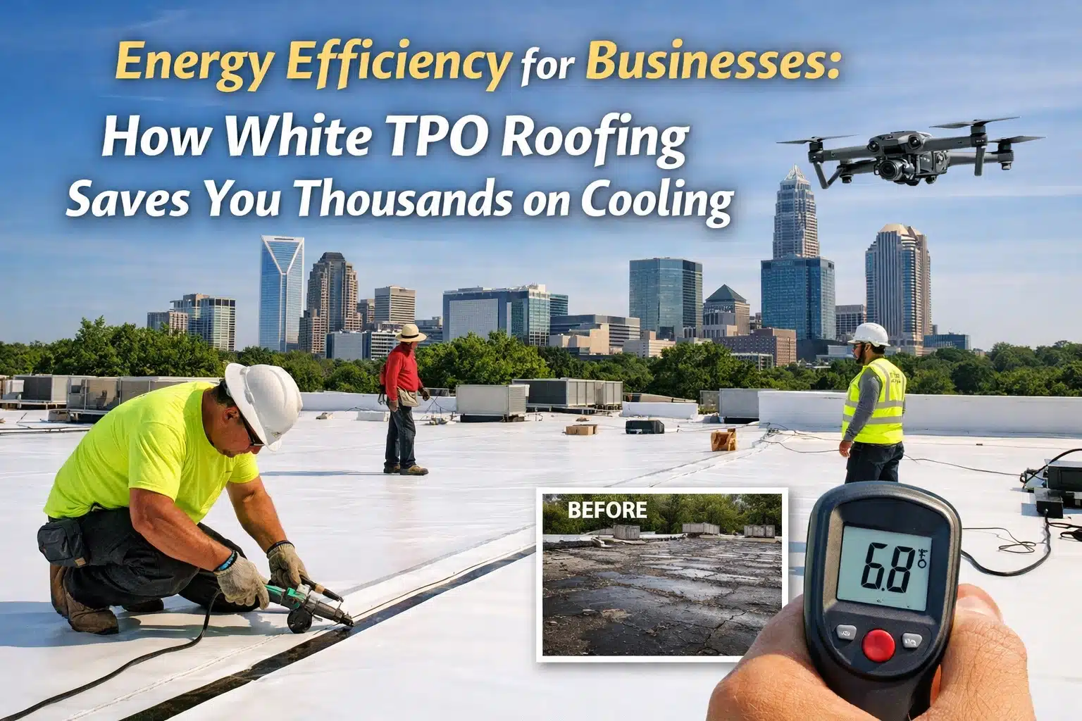 Energy Efficiency for Businesses: How white TPO roofing saves you thousands on cooling Energy Efficiency for Businesses: How white TPO roofing saves you thousands on cooling